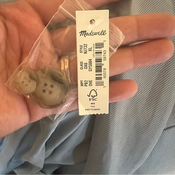 Madewell The Petite Larsen Blazer in Drapeweave XL NWT - Picture 6 of 9